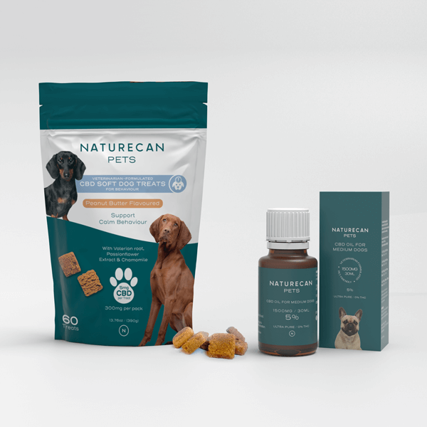 CBD oil for Dogs & CBD Dog Treats for Calm - 5%