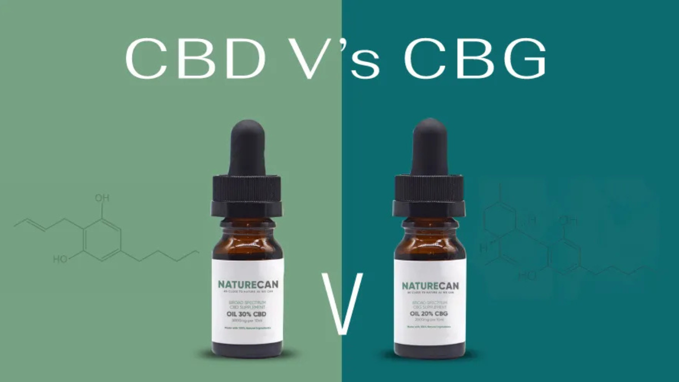 CBD (on the left) vs CBG (on the right)