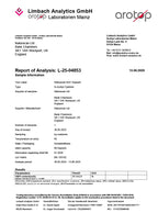 Limbach Analytics GmbH report for Naturecan Ltd on N-Acetyl-Cysteine sample, dated 13.06.2025.