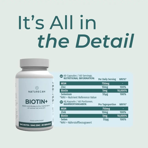 Supplement bottle with nutritional information on a light gray background