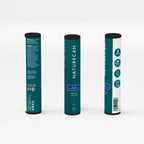 Naturecan Blue Raspberry vape device packaging with detailed product specifications.