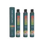 Naturecan Kiwi Passionfruit Guava CBD vape pack with three 600mg vapes and one cylindrical box.