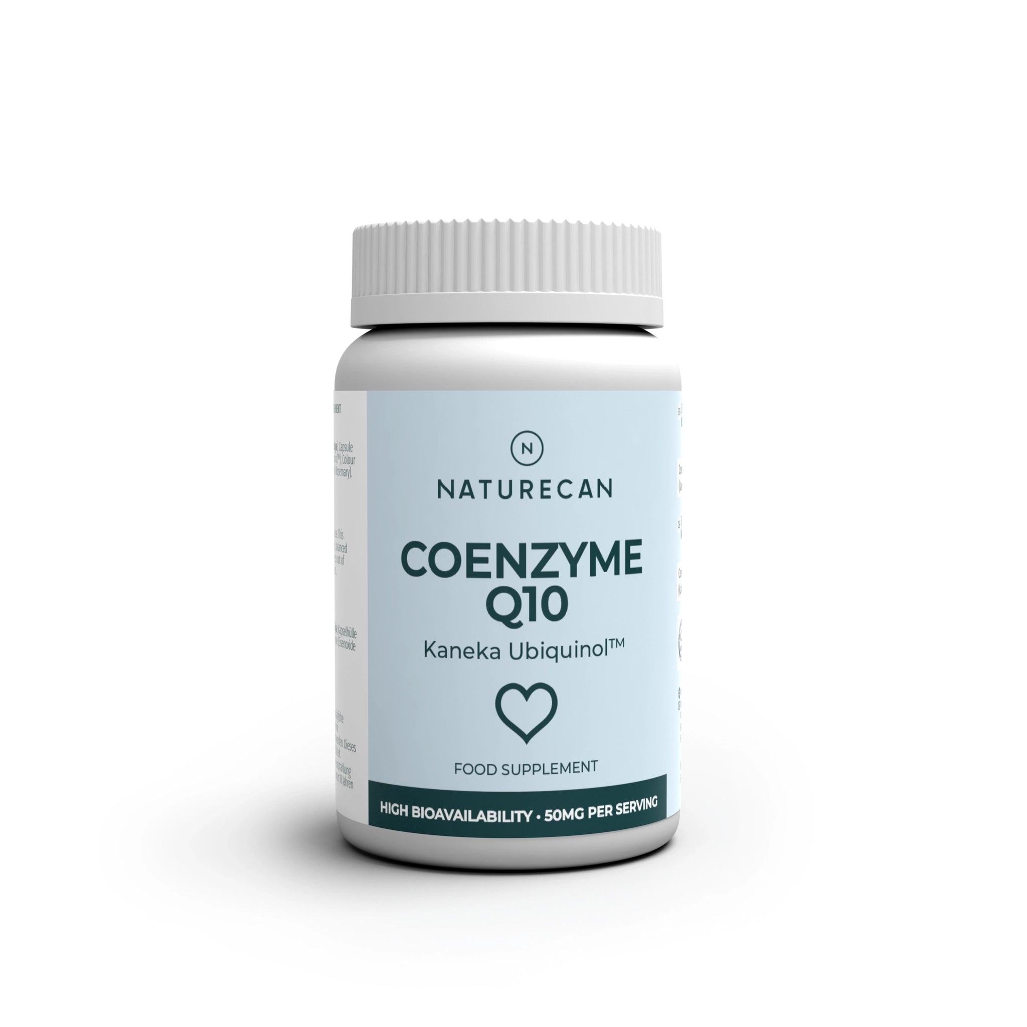 Naturecan Coenzyme Q10 supplement bottle on a white background