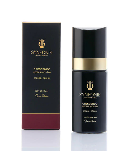 SYNfonie skincare serum bottle and packaging on a white background