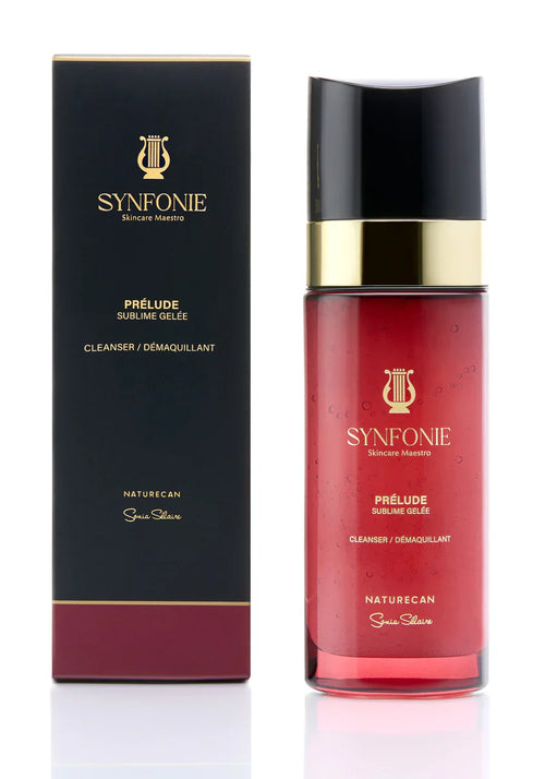 SYNFONIE skincare product with packaging on a white background