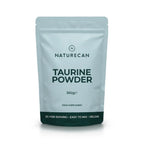 Package of Naturecan Taurine Powder on a white background