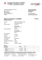 Certificate of Analysis for Naturecan Triple Magnesium Powder from Limbach Analytics GmbH, dated 18.06.2025.